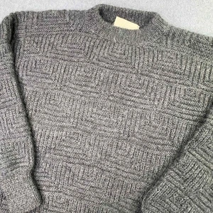 VTG Andean Imports 100% Alpaca Wool Geometric Knit Sweater Womens M Hand Knit - Picture 1 of 7