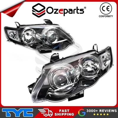 Set Pair LH+RH Head Light Projector Black For FPV FG Ser 2 2011~2014 GS BOSS 315 - Image 1 of 4