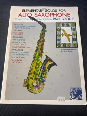 Elementary Solos for Alto Saxophone by Paul Brodie Harris Music Book - Image 1 of 3