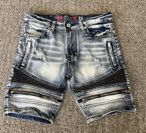 Demolition Jeans Boys Denim Shorts Distressed Size 14 - Picture 1 of 9