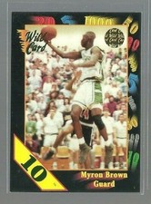  1991-92 Wild Card 10 Stripe #104 Myron Brown (ref 111443)
