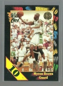 1991-92 Wild Card 10 Stripe #104 Myron Brown (ref 111443)
