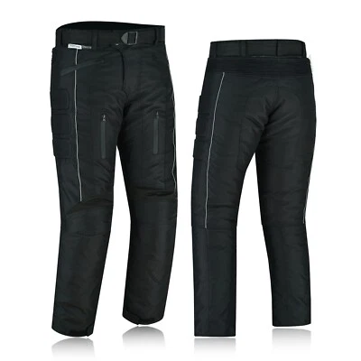 NEW Motorbike Motorcycle Waterproof Cordura Textile Trousers Pants CE Armours - Image 1 of 4
