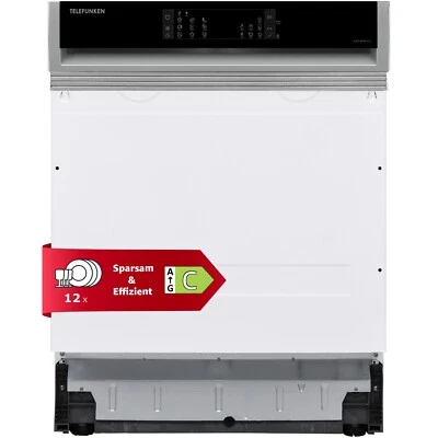 Telefunken Geschirrspüler Einbau teilintegriert Spülmaschine 60cm AquaStop - Bild 1 von 4