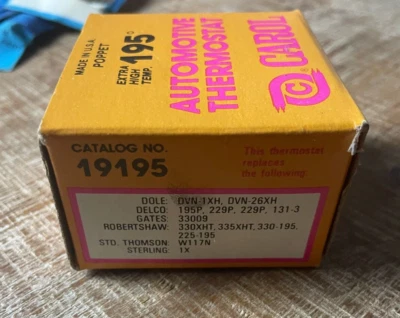 Nuevo termostato refrigerante motor Carol 19195 - 33009 195P 229P 229PH 131-3 Foto 1 de 4