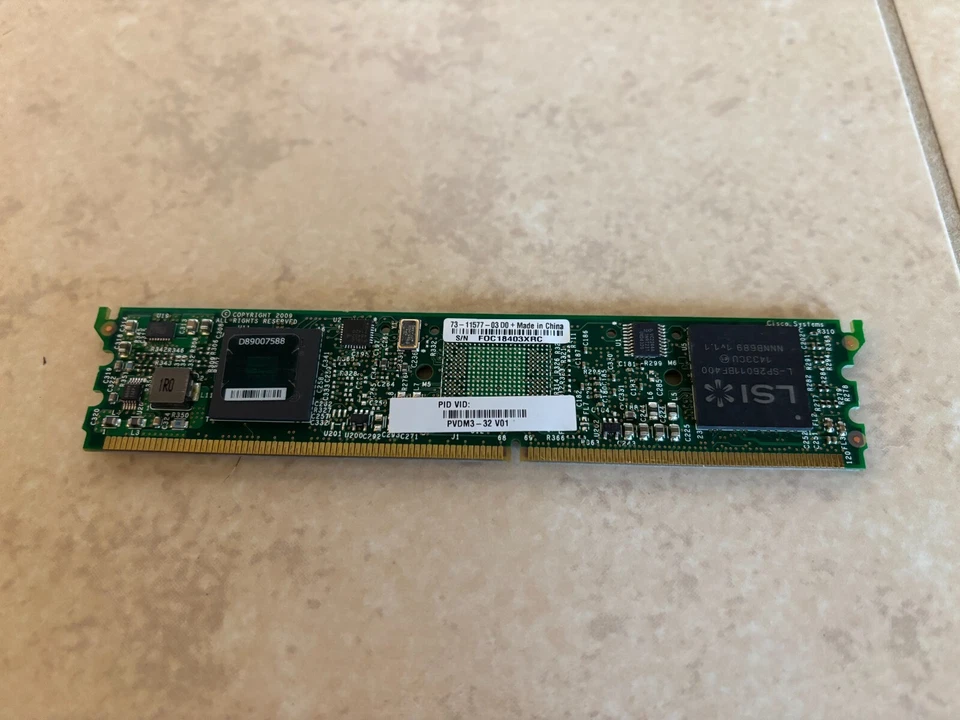 Cisco PVDM3-32 - 32 Channel Voice Video High-Density DSP Module 73-11577-03 - Image 1 of 4