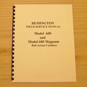 Remington Model 600 & 600 Magnum Field Service Manual - 11 Pages - #20 - Picture 1 of 2