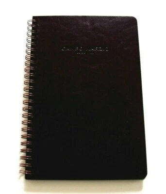 Spiralnotizblock Notizheft A5 braun Einband aus Saffiano Leder CAMPO MARZIO  - Bild 1 von 3