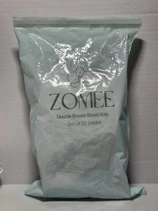 Zomee Set Of 2 Double Breast Shield Kits 24mm - New Open Bag - Picture 1 of 3