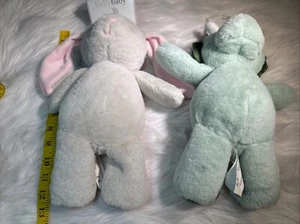 Peluche bambino Kelly dinosauro verde pallido e coniglietto rosa PinkPiCrinkle ALovey giocattolo nuovo - Foto 1 di 8