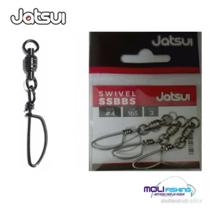 JATSUI GIRELLA E MOSCHETTONE SSBBS 3261 Acier Inox Double Coussinets Solid Rig - Picture 1 of 1