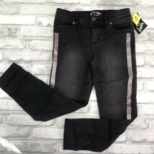 Art Class Girls Size 6 Black Jeans with Metallic Side Stripe NWT - Picture 1 of 7