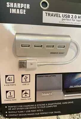 HUB USB 2.0 DE VIAJE DE IMAGEN MÁS NÍTIDA - Convierte cualquier USB en 4 Foto 1 de 2