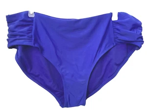 TIME AND TRU MIX & MATCH SWIM BOTTOM Royal Blue Mid-Rise Bikini Bottom Sz. 3X - Picture 1 of 7