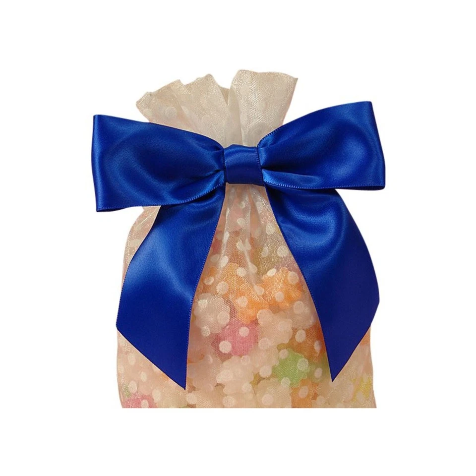 Arcos de satén preatados azul real con lazos de alambre - 7/8 pulgadas x 3 pulgadas. - 12 piezas (4824823) Foto 1 de 1