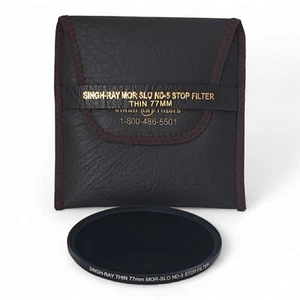 Singh-Ray Thin 77mm MOR-SLO ND-5 Stop Filter & Padded Case - Picture 1 of 6