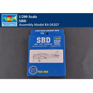 Kit Modelo de Conjunto de Aviones de Plástico Intrépido Trompeter 04207 Escala 1/200 SBD - Imagen 1 de 7