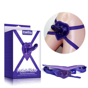Female Strap-on Harness with 6.5in Silicone Dildo Sex Toy for Couples & Lesbians - Picture 1 of 5