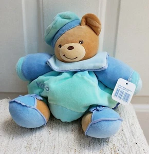 Kaloo Blue Lagoon Mollig Teddybär Mütze Braun Grün Plüsch Velours Stofftier - Bild 1 von 9