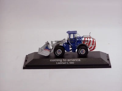 Liebherr 580 Wheel Loader - "COMING TO AMERICA" - 1/87 - Herpa - MIB - Image 1 of 2