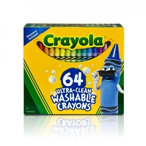 Crayola ultraraubere waschbare Bleistifte mit Schärfer, 64 Ct, Kunstbedarf - Bild 1 von 8