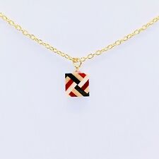 Hand Made Marquetry Chain Necklace