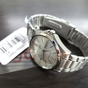 Casio MTP-1239D-7A Analog Silver Metal Band Men Watch Original New - Picture 1 of 9