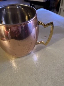 (2) True Moscow Mule Copper Cocktail Mug Stainless Steel 12 Ounce Each - Picture 1 of 13