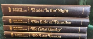 F. Scott Fitzgerald Scribners Set Book Lot of 4 Great Gatsby Tender is the Night - Picture 1 of 6