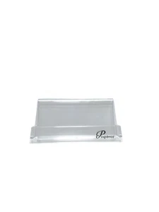 PINPBROS Clear Acrylic Business Card Holder Card Case Display Stand - Picture 1 of 2