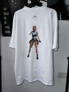 Tomb Raider 2 Video Game Promo Mens XL T Shirt Vintage 1997 Lara Croft Tee - Picture 1 of 7