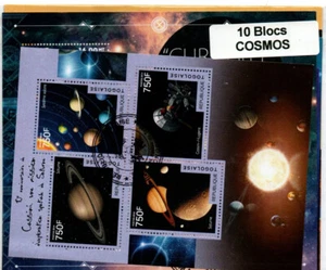 Lot  10 blocs thematique " Cosmos " - Picture 1 of 1