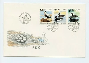 Aland FDC 1987 #12 16 21 Sea Birds Ducks AL 3 - Picture 1 of 1