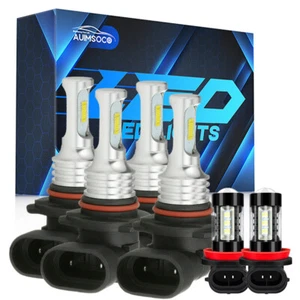 Para For Toyota RAV4 2013-2015 LED faro alto bajo + bombillas de luz antiniebla - Picture 1 of 17