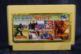 Wrestling 6IN1 Famiclone Pegasus cartridge 8bit Famicom 60pin Nes Game Dendy 90s