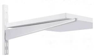 21 weiße Schwerlast Industriequalität 19" Regalträger für zweigleisiges System - Bild 1 von 4