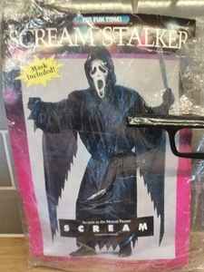 Vintage SCREAM Maske & Kostüm ORIGINAL 1996 Ostern Unlimited Fun World MK 1 RAR - Bild 1 von 22