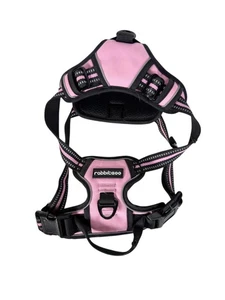Rabbitgoo Arnés para Perros Medio Sin Tirar Ajustable Chaleco para Mascotas - Rosa Reflectante - Imagen 1 de 2