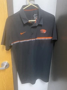 Nike Dri Fit Oregon State Beavers Golf  Polo shirt Size Medium  - Picture 1 of 3