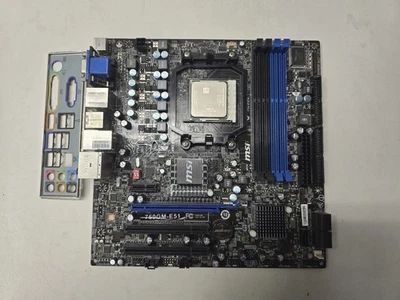 MSI Motherboard 760GM-E51 FX DDR3 mATX AM3+ AMD Athlon II X4 630 2.80Ghz - Image 1 of 3