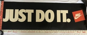 Vintage Nike Just Do It Poster 12” x 36” Original 1990er Gebraucht - Bild 1 von 3