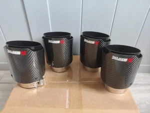 Juego de 4 puntas de escape de fibra de carbono BMW M2 M3 M4 M5 M6 F80 F82 F83 F10 F87 - Imagen 1 de 3