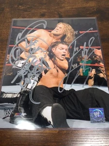 Jeff Hardy & Edge The Hardy Boyz Dually Signed 8x10 Photo WWE Auto Autograph - Picture 1 of 5