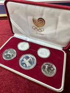 1988 New Olympiad Seoul 5-Coin Proof Set W/Box And COA  , Dollar Coin - Picture 1 of 10