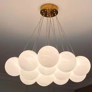 Modern Planet Bubble LED Pendant Lamp Glass Chandelier Ceiling Suspension Lights - Picture 1 of 16