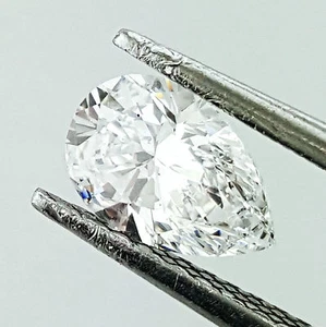 Diamond 1.02CT Loose Pear Cut 100% Natural Brilliant D Color VS2 GIA Certified - Picture 1 of 7