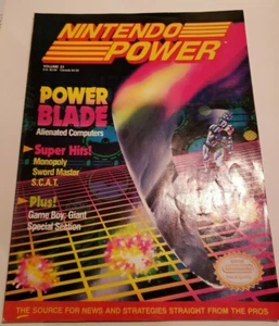 Nintendo Power Magazine Volume 23 Power Blade + Sim City Poster  - Picture 1 of 4