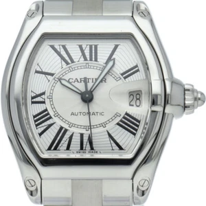 CARTIER Roadster LM Watch Automatic Overhauled W62025V3 Stainless Steel mens... - Picture 1 of 5