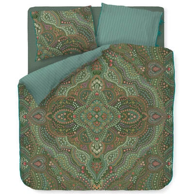 Biancheria da letto fiori fiori pip studio alfombra verde percalle mandala foglie - Immagine 1 di 4