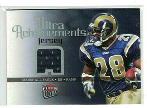 MARSHALL FAULK 2006 FLEER ULTRA ACHIEVEMENT GAME USED JERSEY - Picture 1 of 1